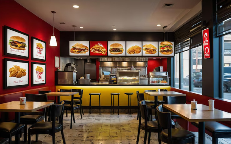 دکور فست فود